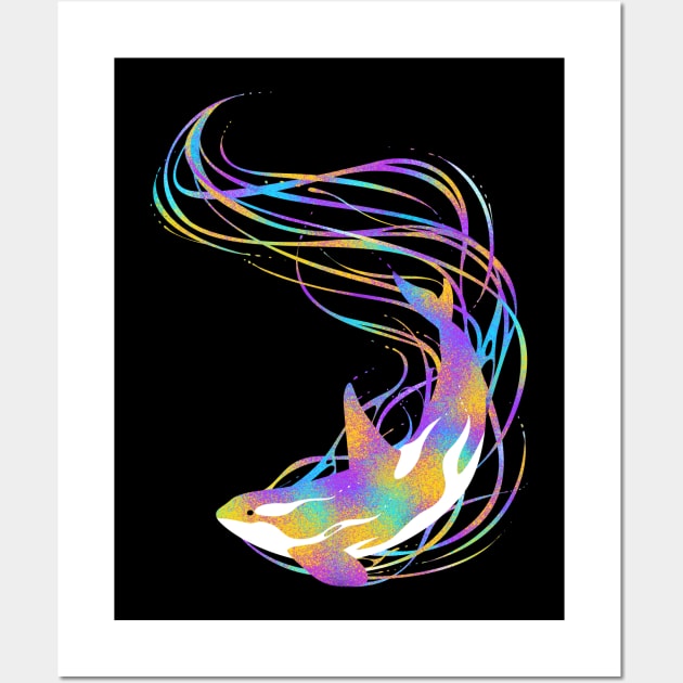 Killer Whale Colorful artistic Wall Art by albertocubatas